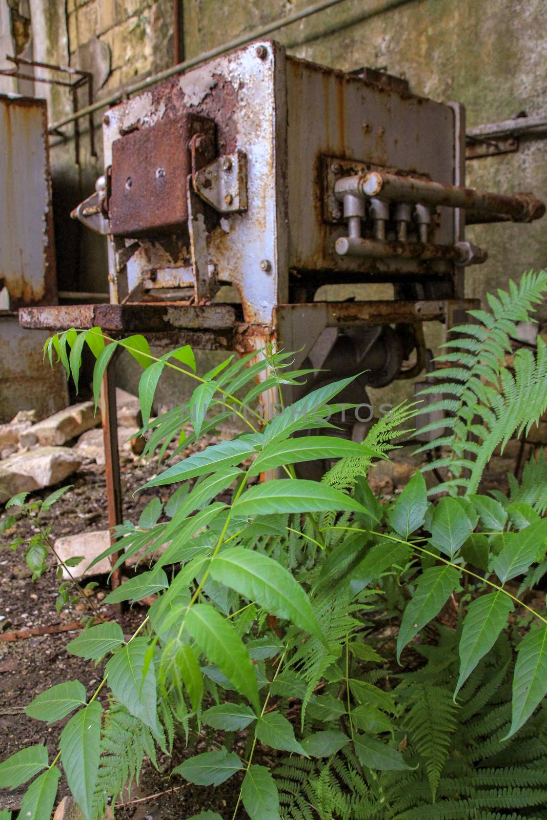 Lost Place garage of railway