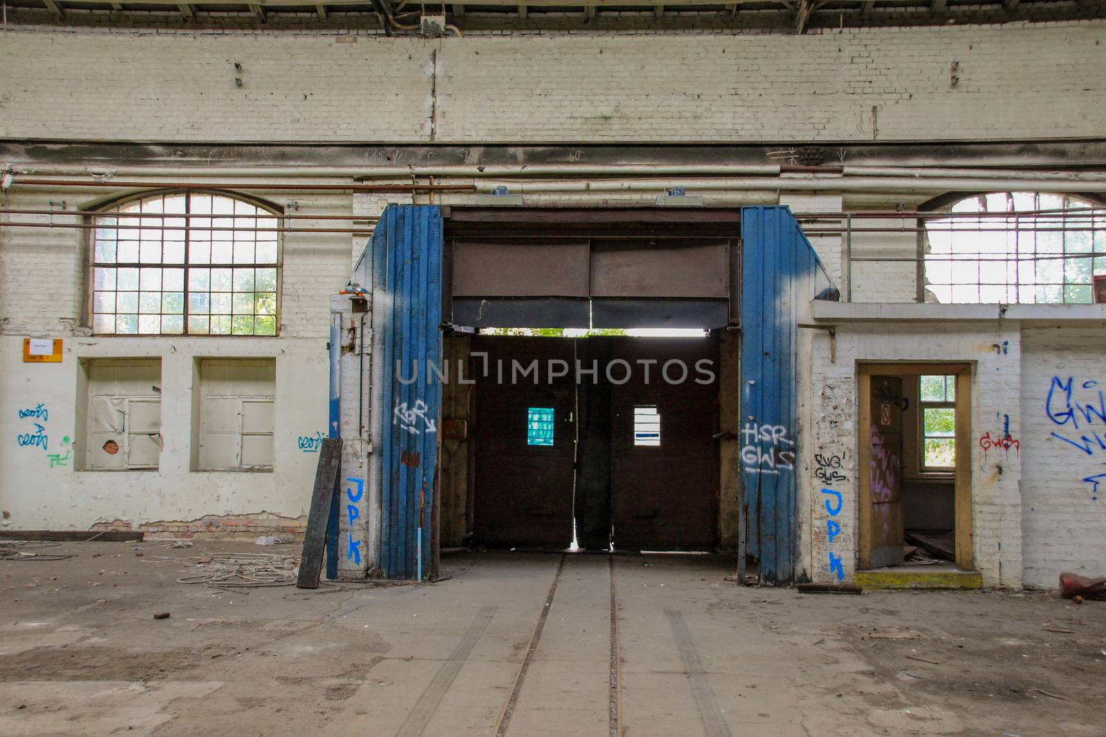 Lost Place garage of railway