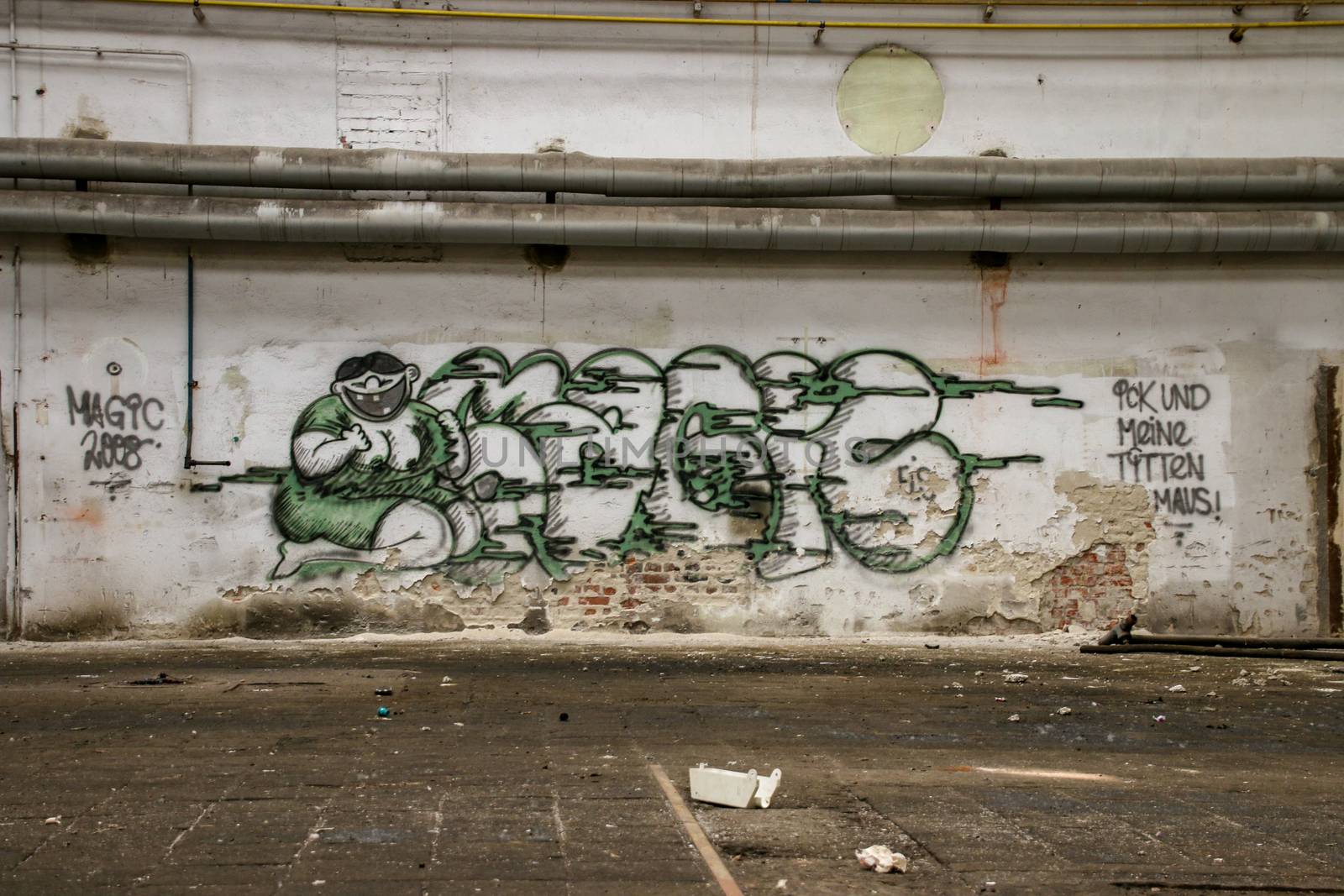 Lost Place garage of railway