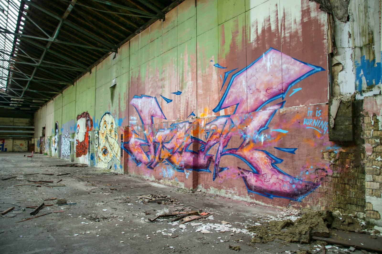 Lost Place garage of railway