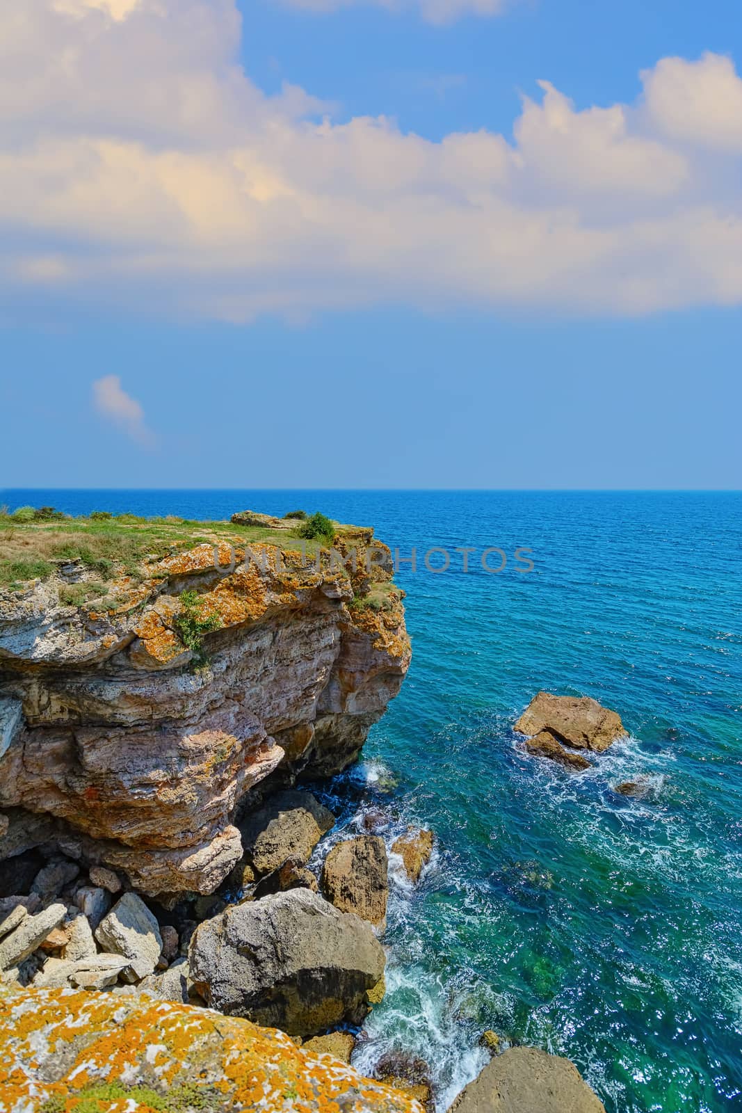 Cape Yaylata and Black Sea in Bulgaria
