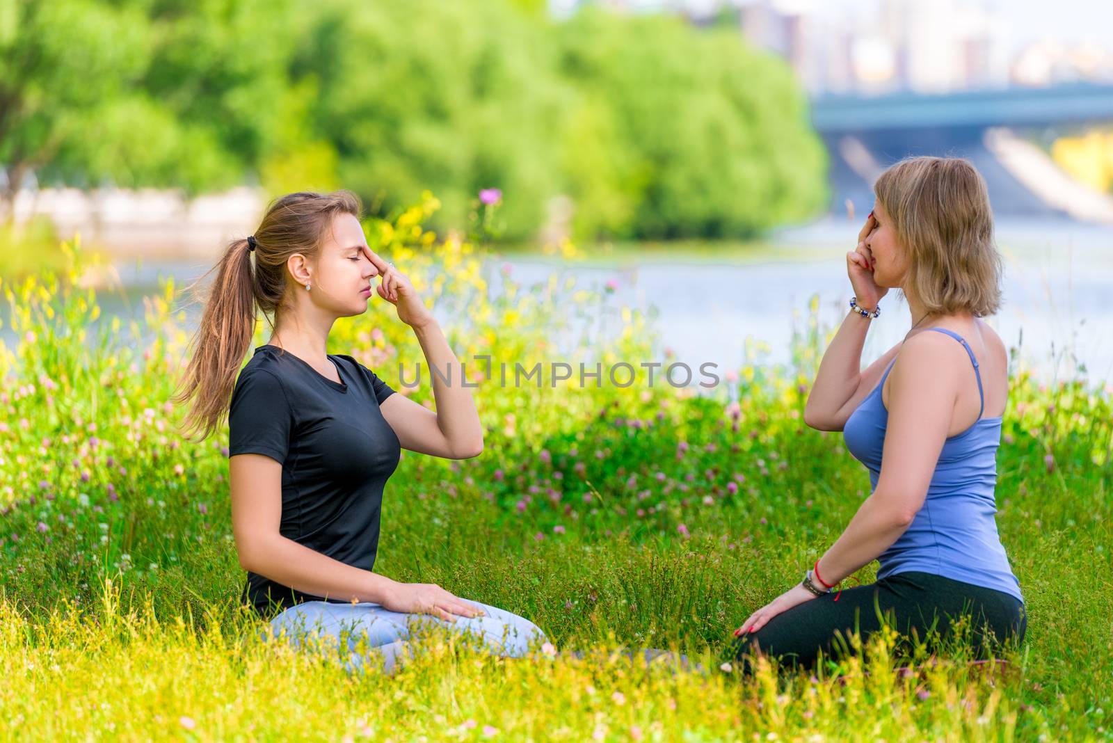 yoga in the park - meditation and breathing exercises with an ex by kosmsos111