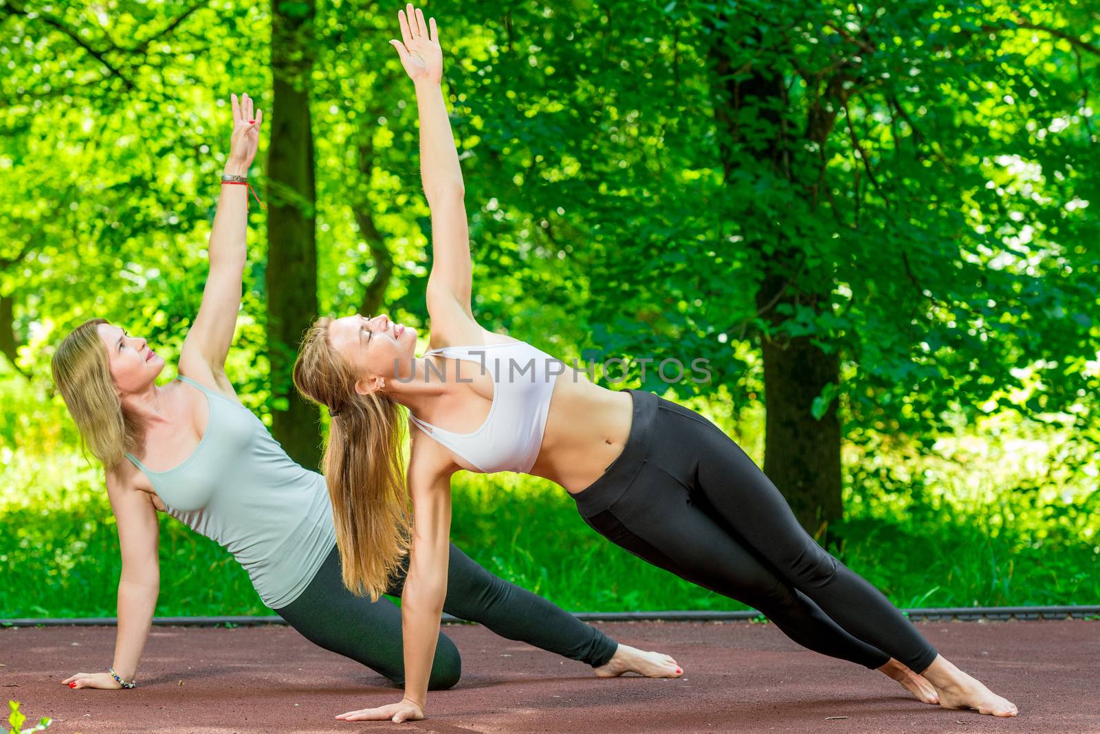 outdoor exercise, yoga classes with an individual trainer