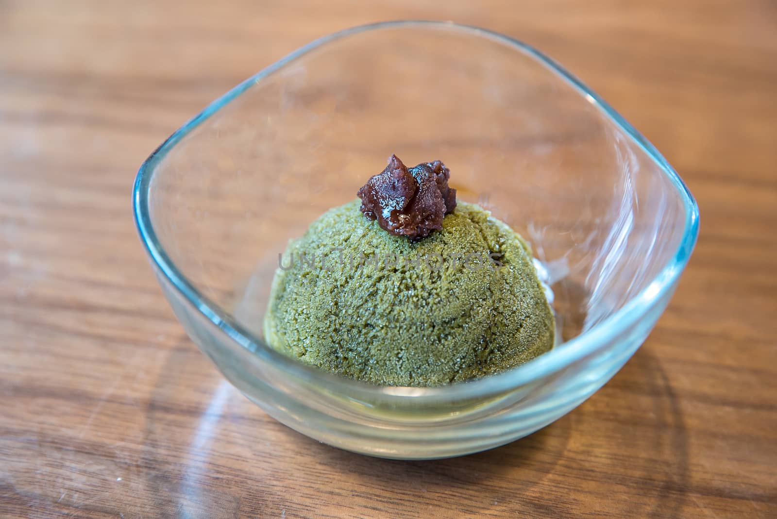 Green tea sherbet ice cream by vichie81