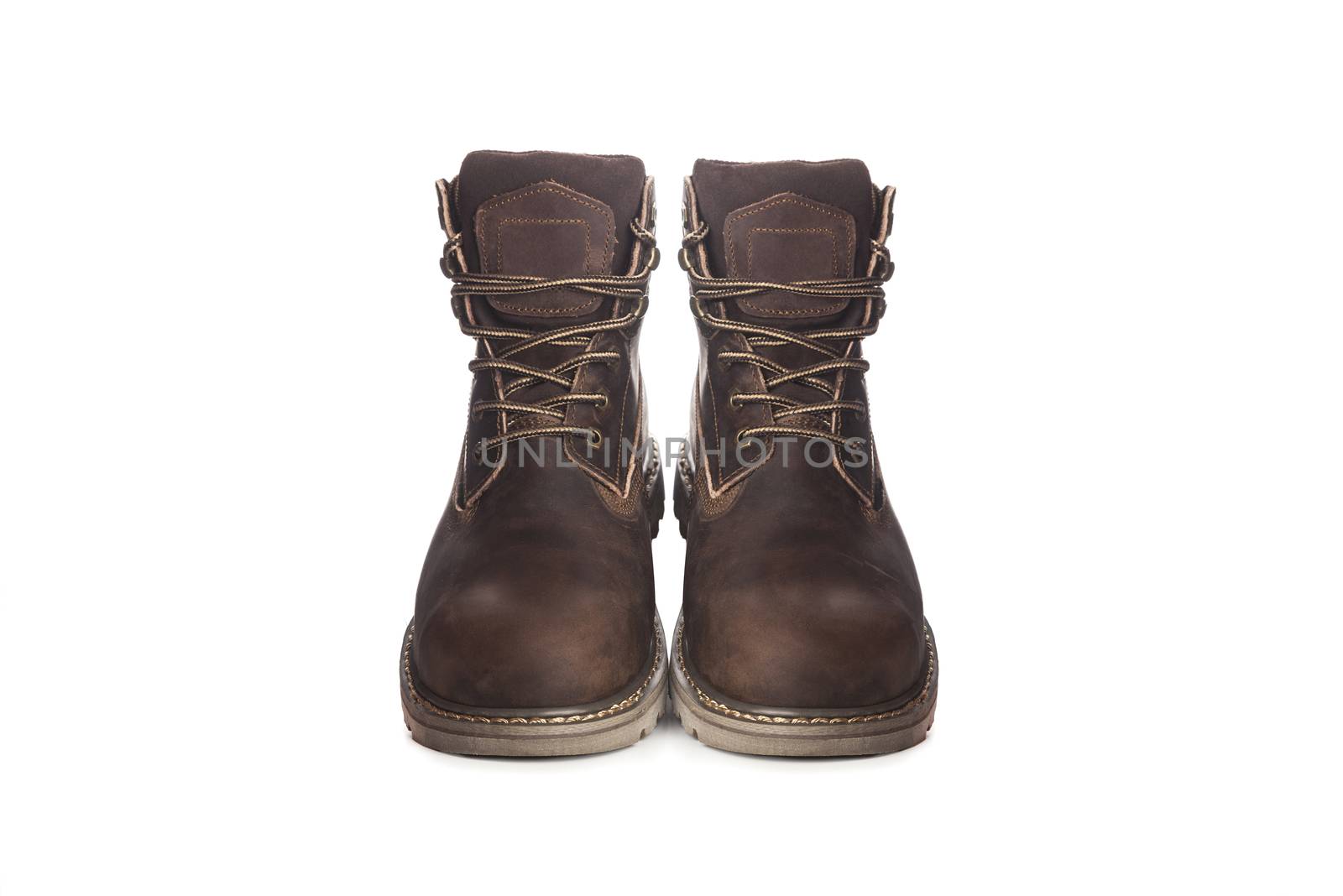 Man ankle boots, brown color, with nubuck leather by SlayCer