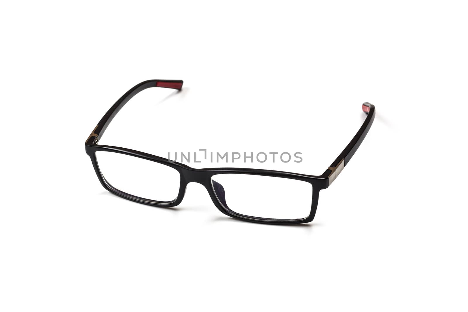 Black Eye Glasses Isolated on White Bacground