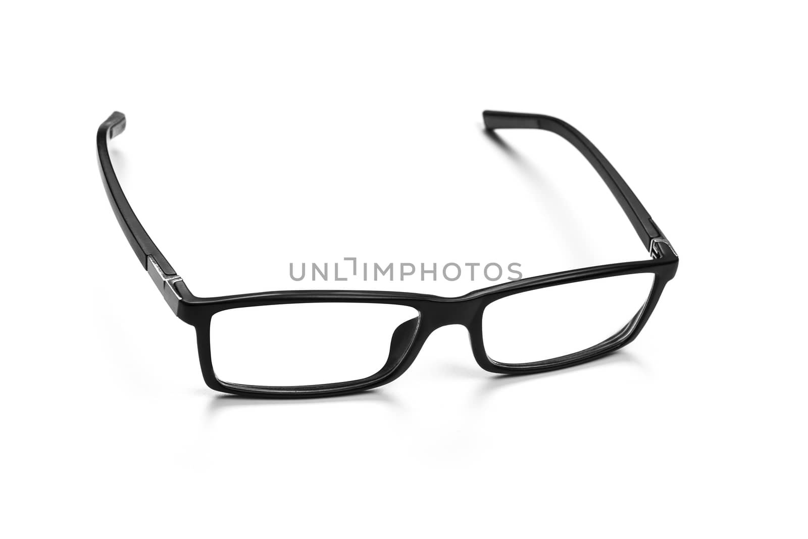 Black Eye Glasses Isolated on White Bacground