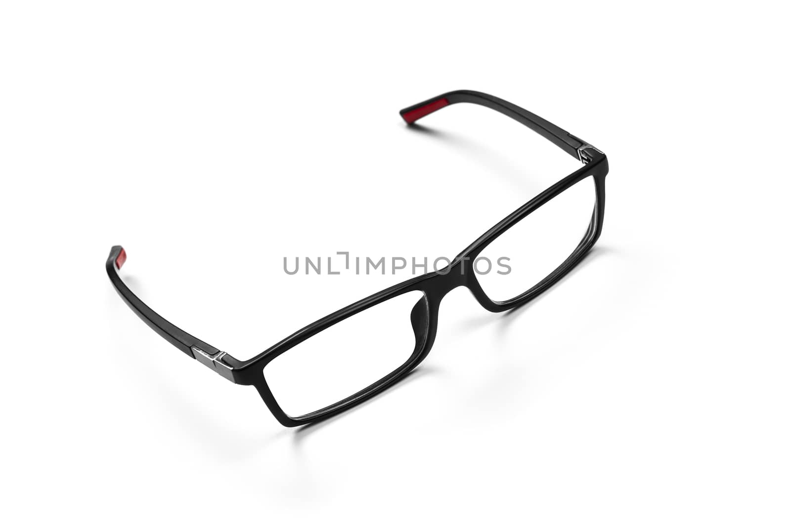 Black Eye Glasses Isolated on White Bacground