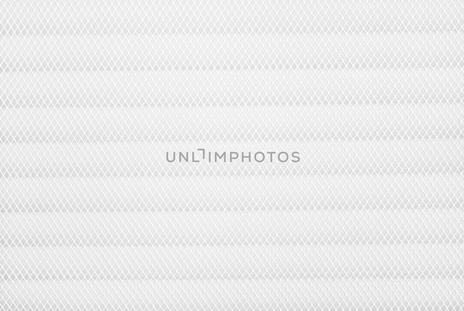 White plastic grid white background