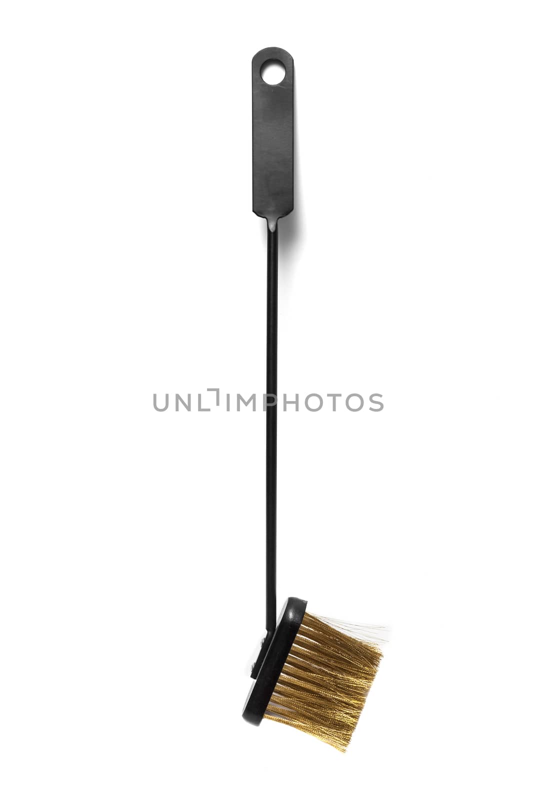 Set of fireplace accessories. Isolated on white background