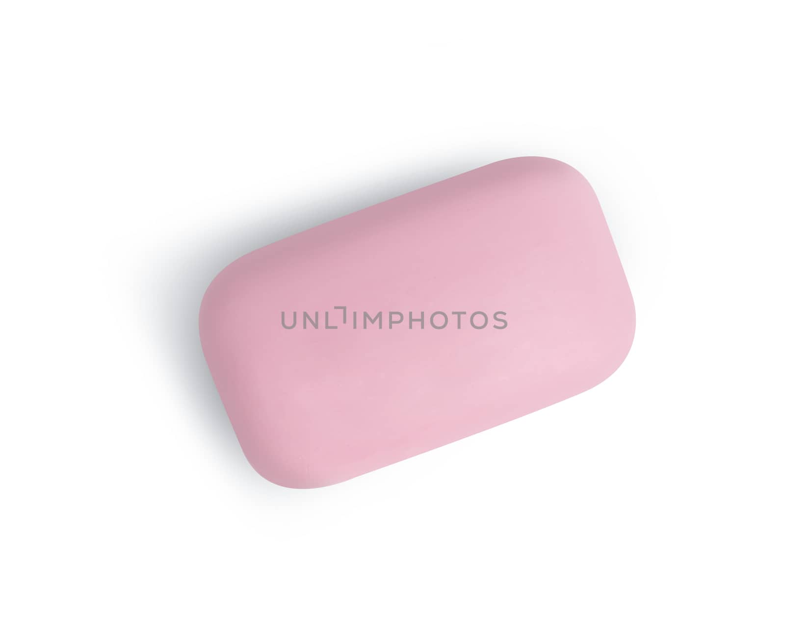 Fresh soap isolated on white background with clipping path