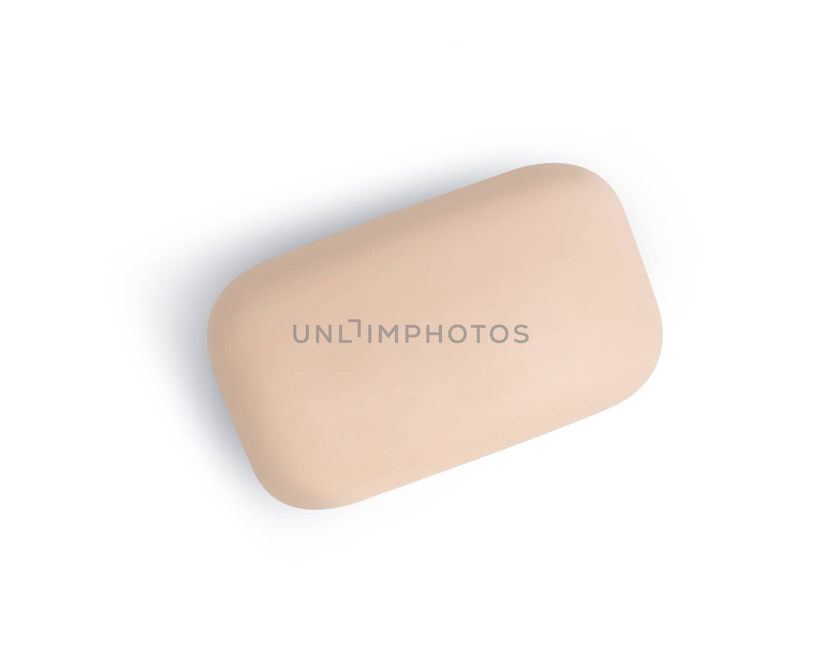 Fresh soap isolated on white background with clipping path