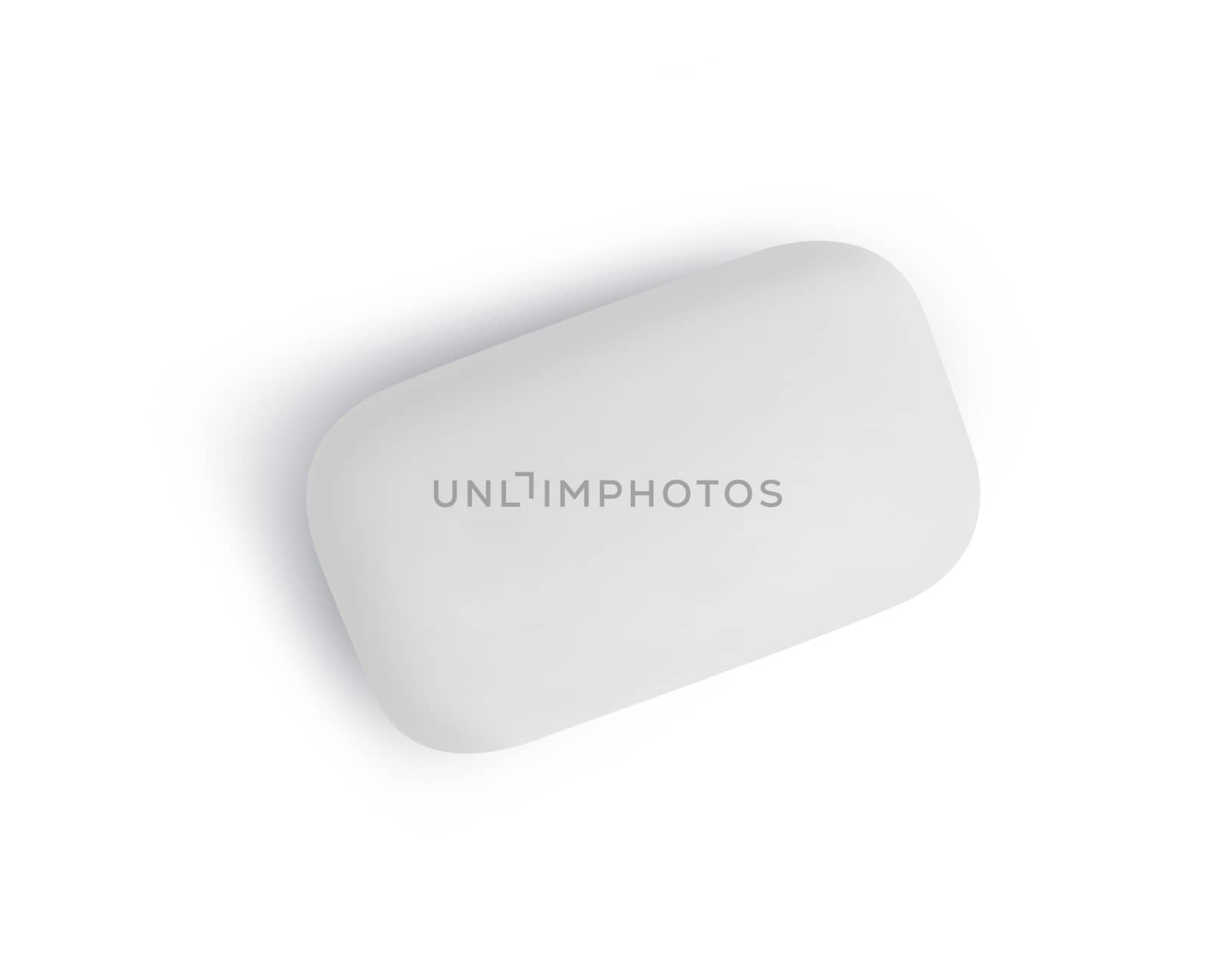 Fresh soap isolated on white background with clipping path