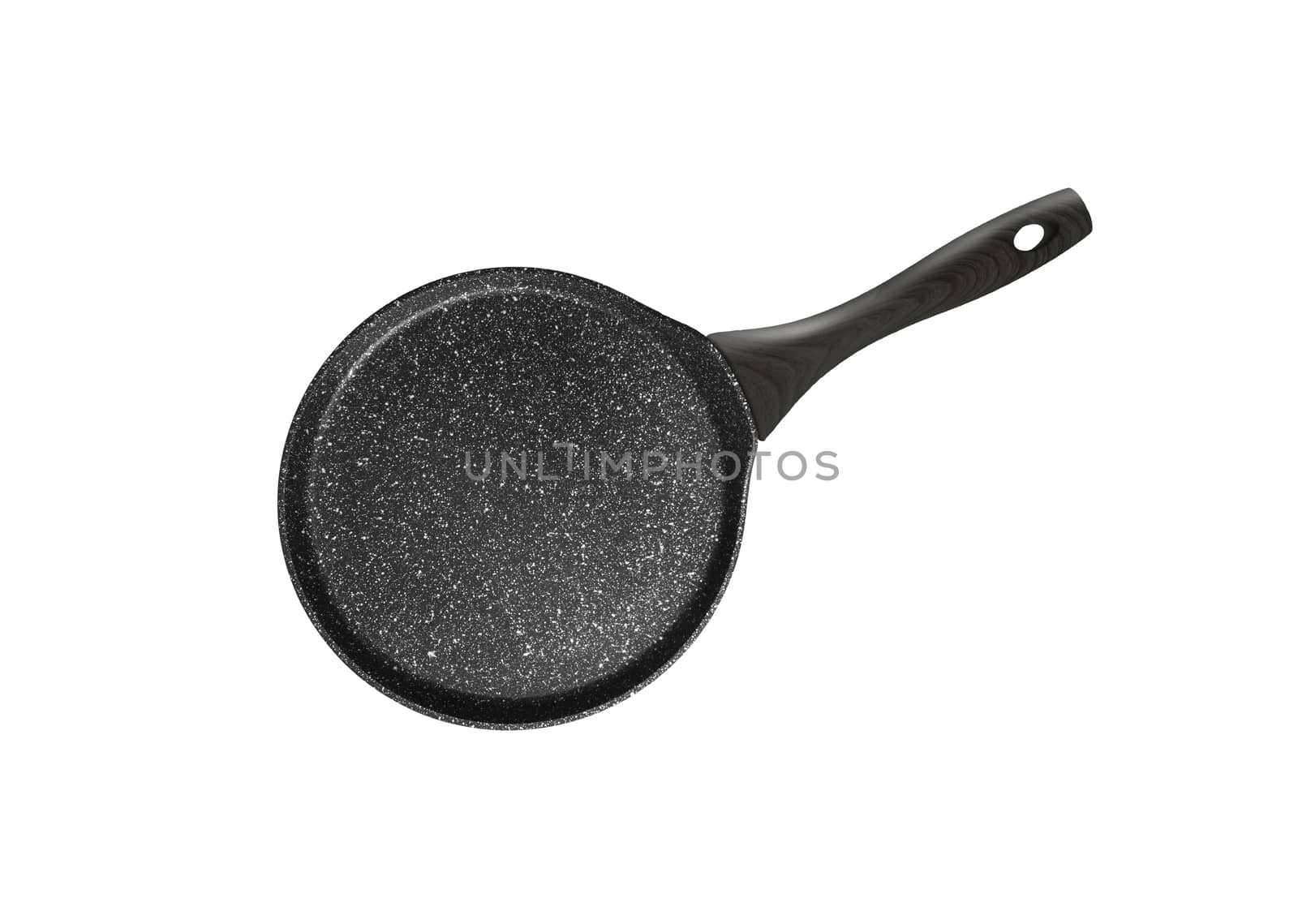 Frying pan, kitchen utensils, isolated on white background