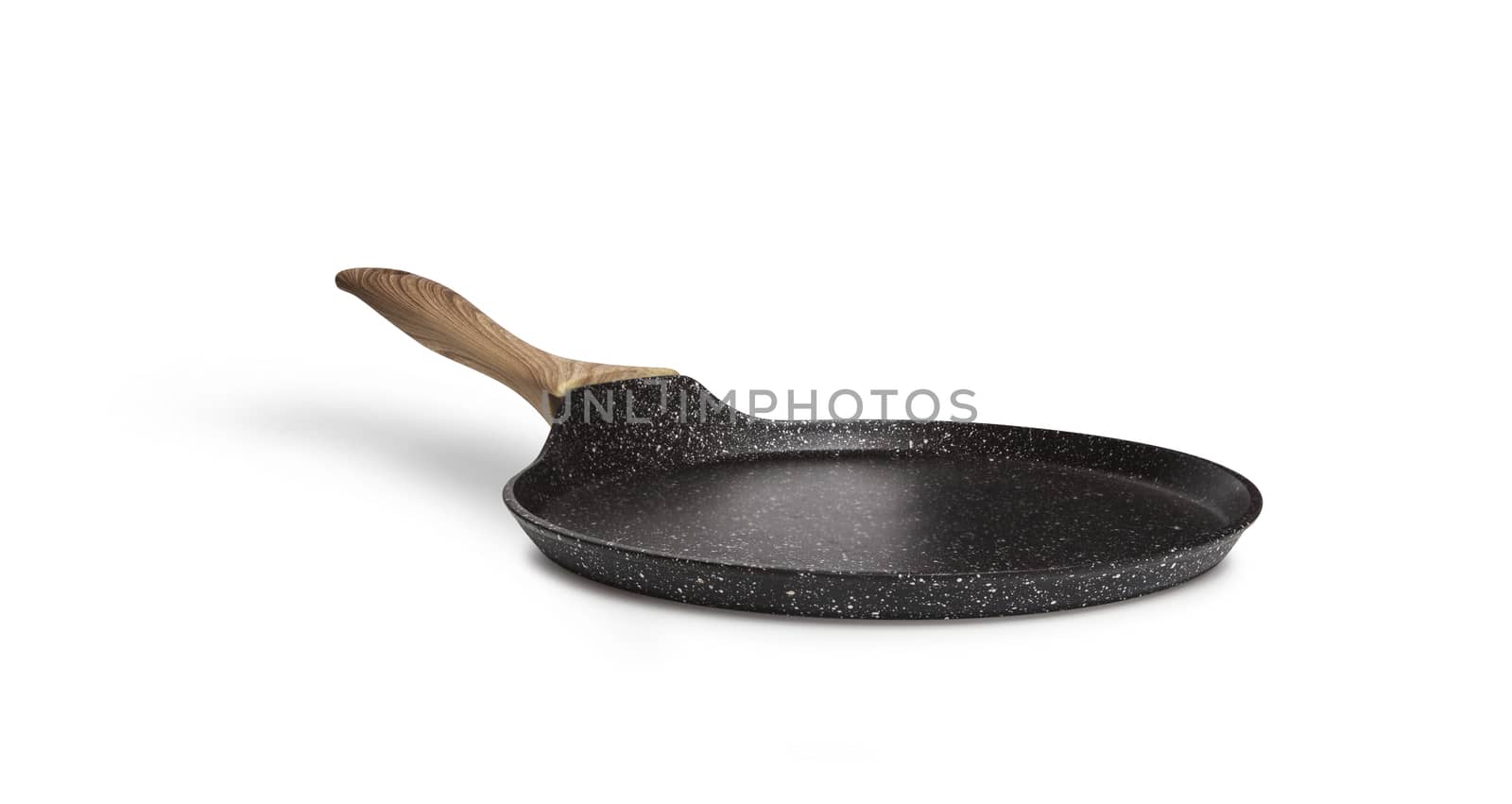 Frying pan, kitchen utensils, isolated on white background
