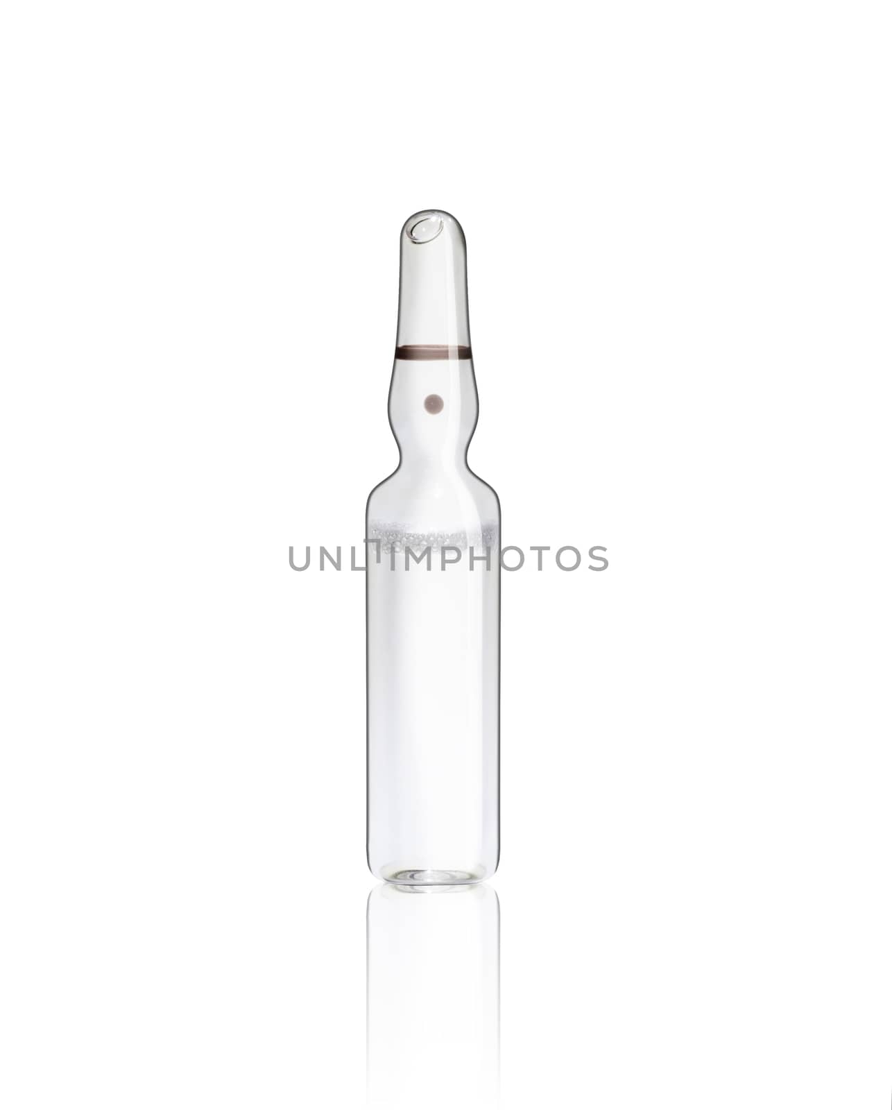 Medical ampoules drugs, medication isolated on white background