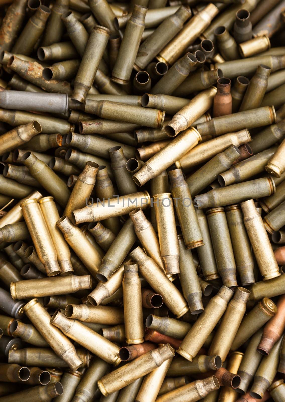 Shotgun cartridges close-up background