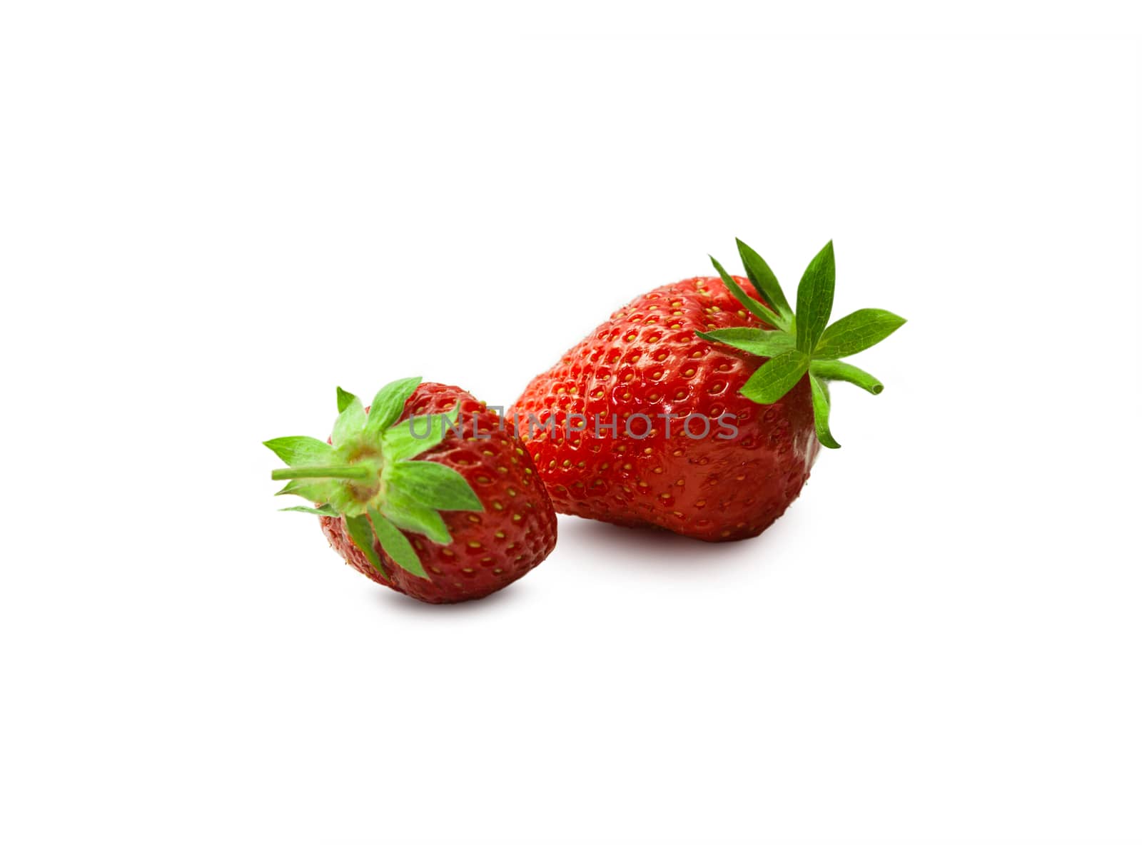 Red berry strawberry isolated on white background
