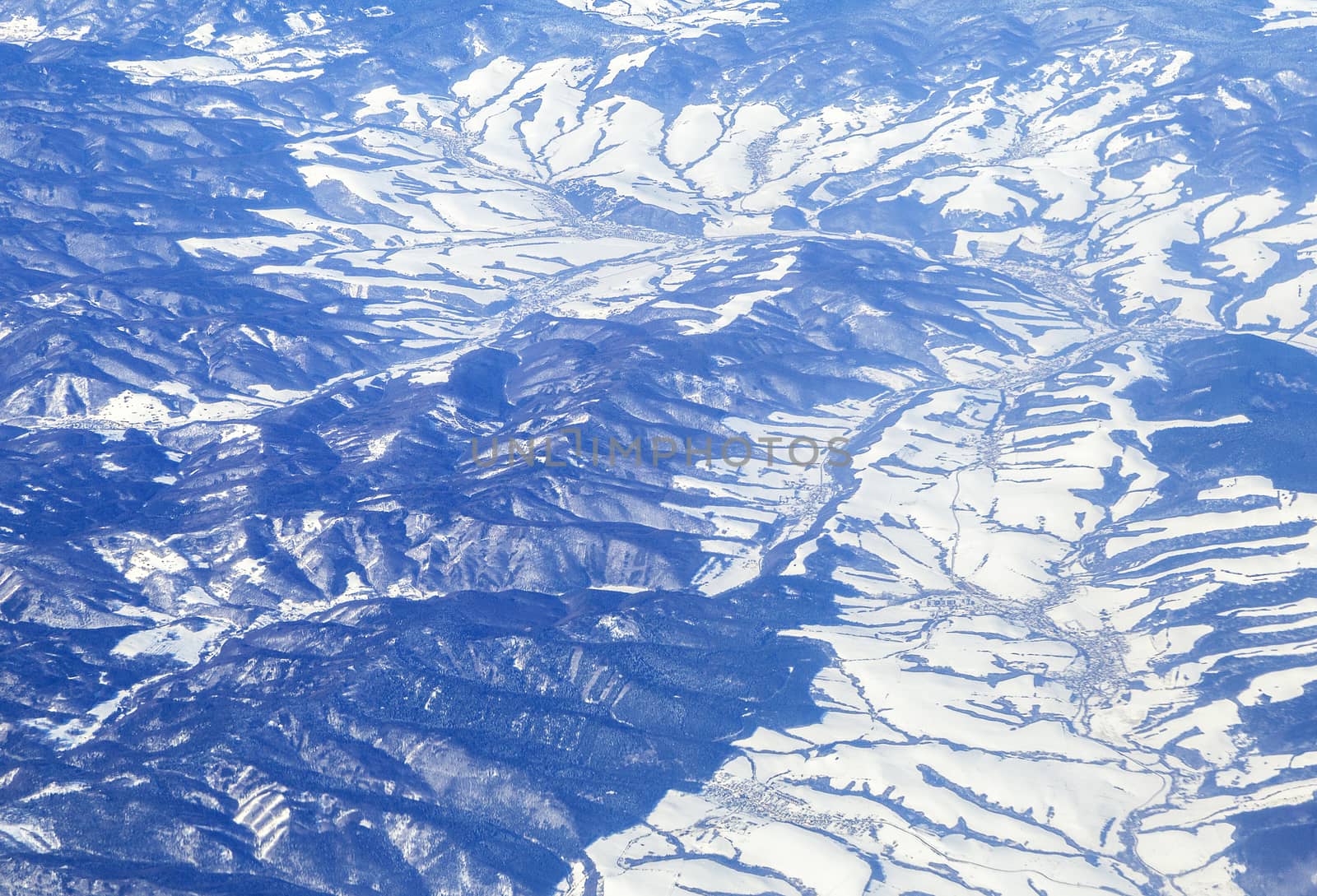 Mountains, view from airplane by Goodday