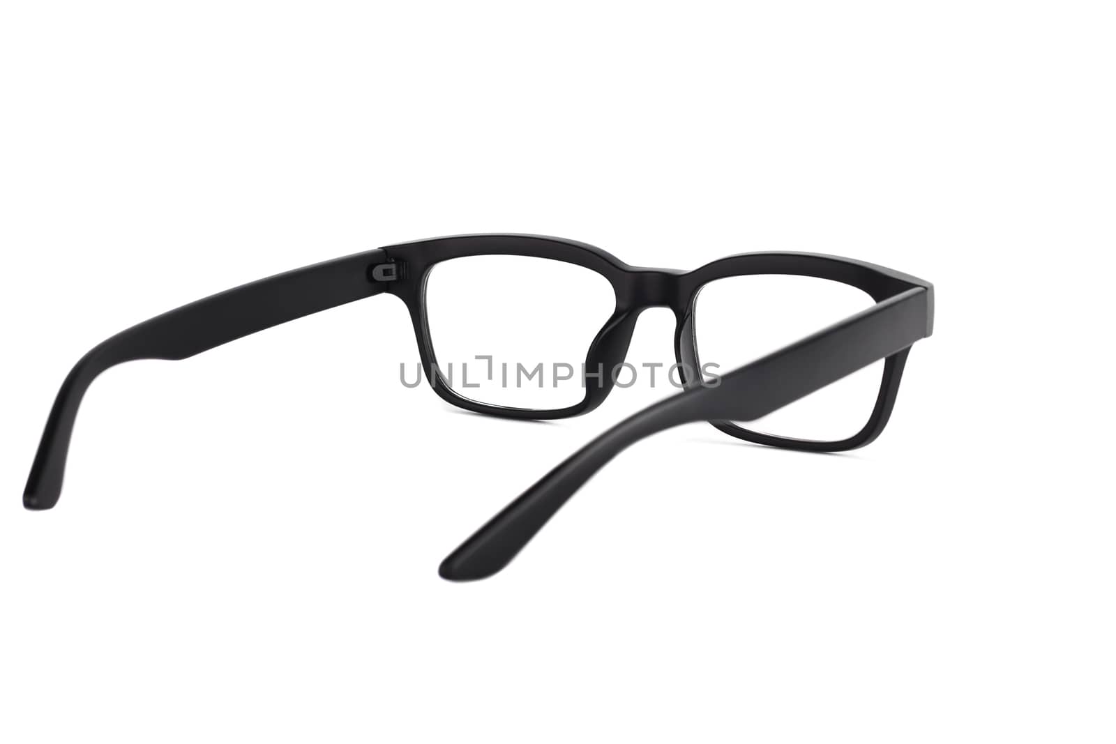 Black Eye Glasses Isolated on White background