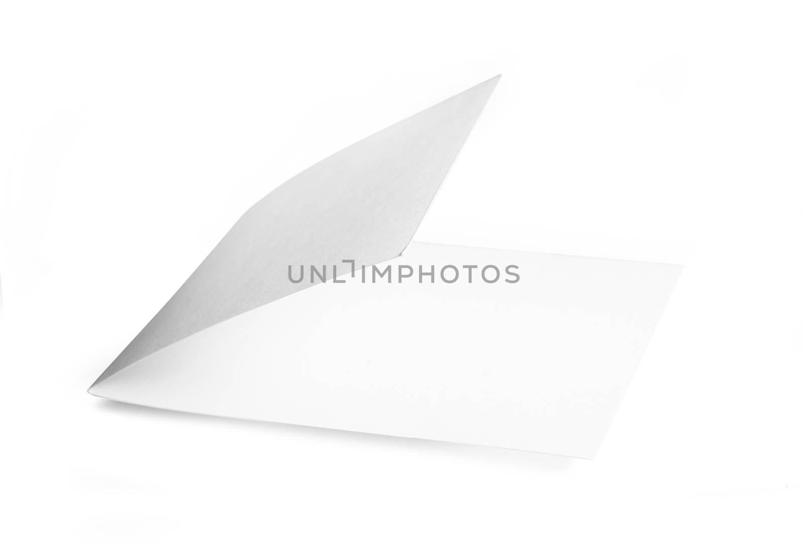 Blank booklet isolated on white background. With clipping path