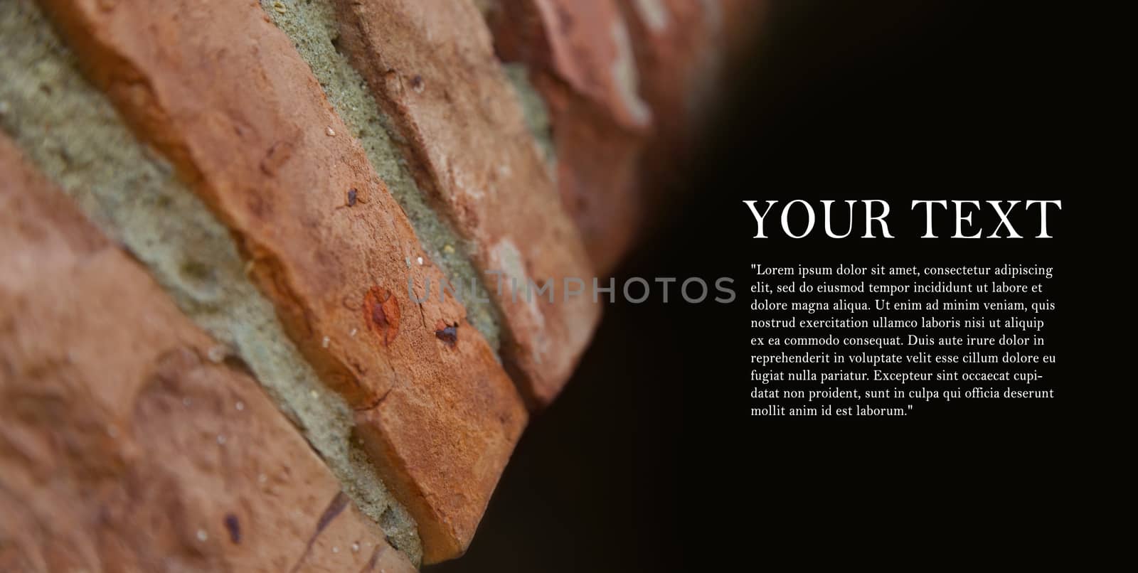 Background of brick arches walls conception.