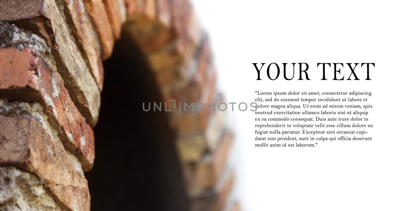 Background of brick arches walls conception.