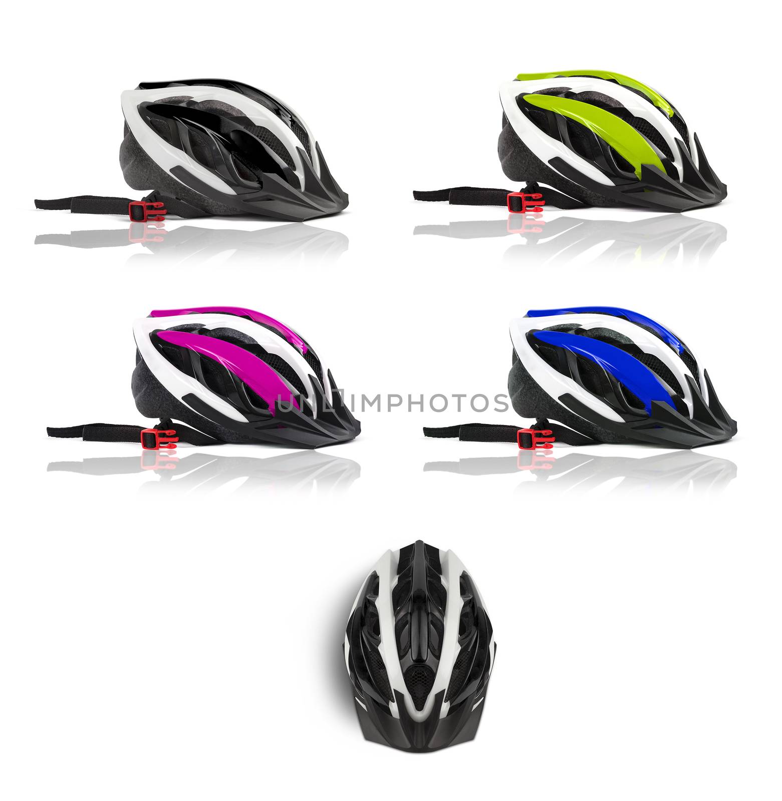 Bicycle Helmet, Head Safety. With clipping path