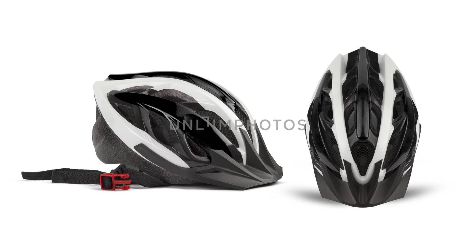 Bicycle Helmet, Head Safety. Side and top.