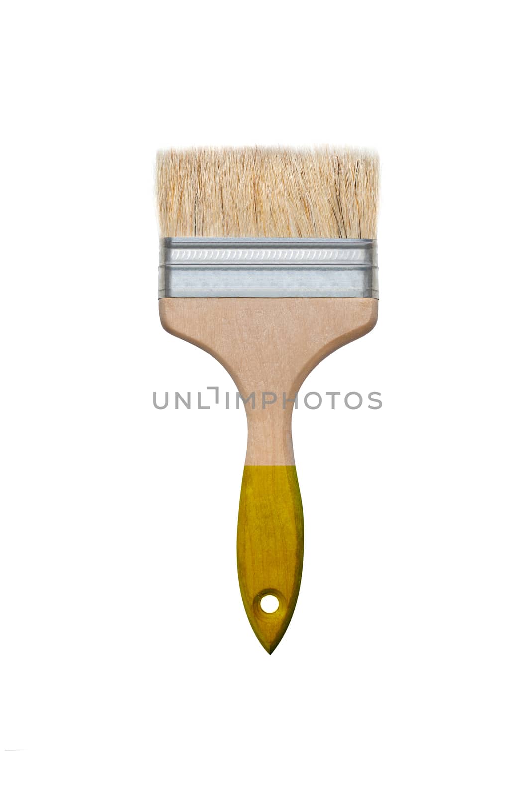 Paint brush isolated on white background. With clipping path