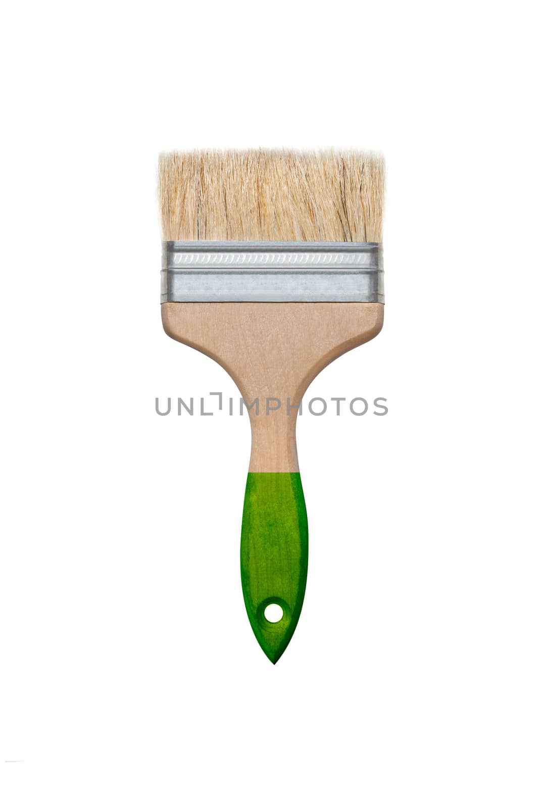 Paint brush isolated on white background. With clipping path