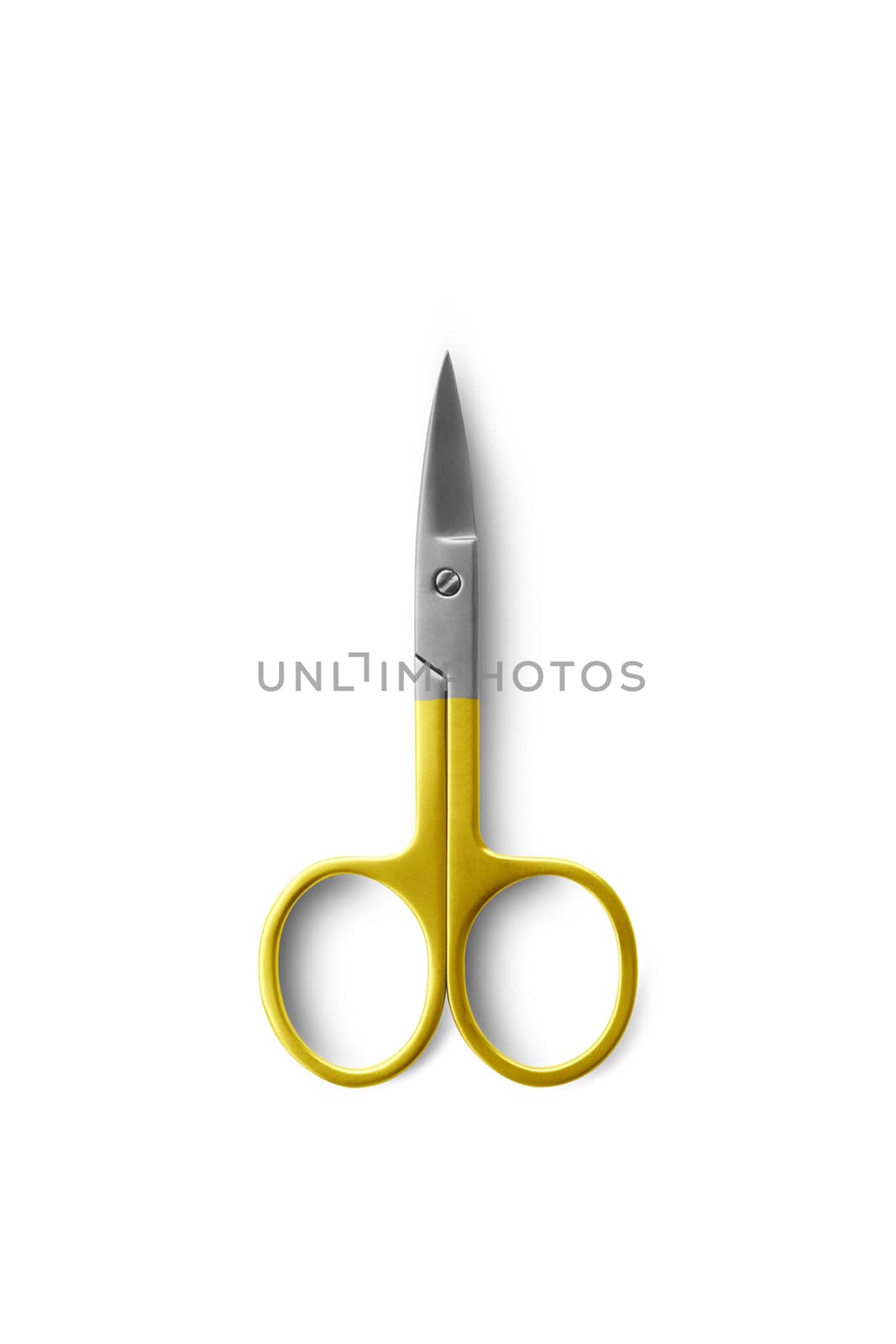 Nail scissors isolated on white background. With clipping path