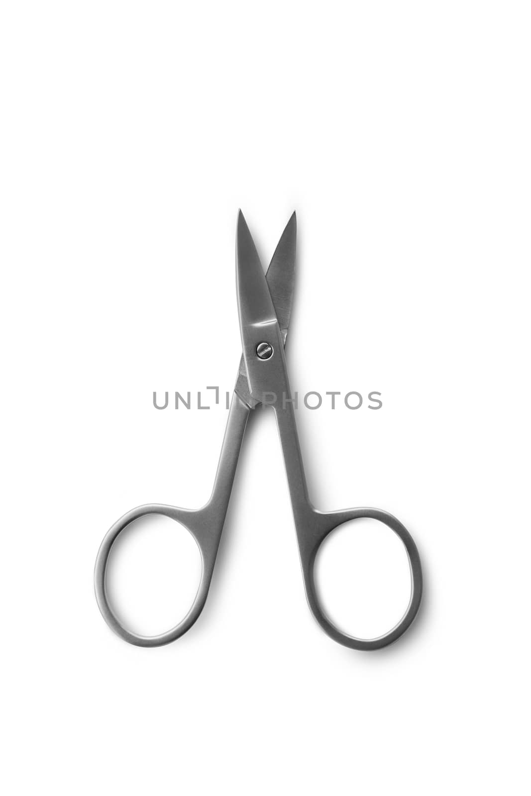 Nail scissors isolated on white background. With clipping path