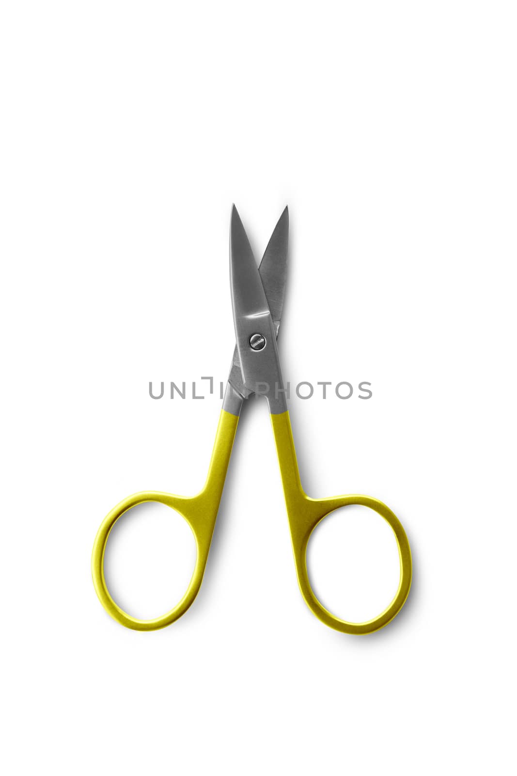 Nail scissors isolated on white background. With clipping path