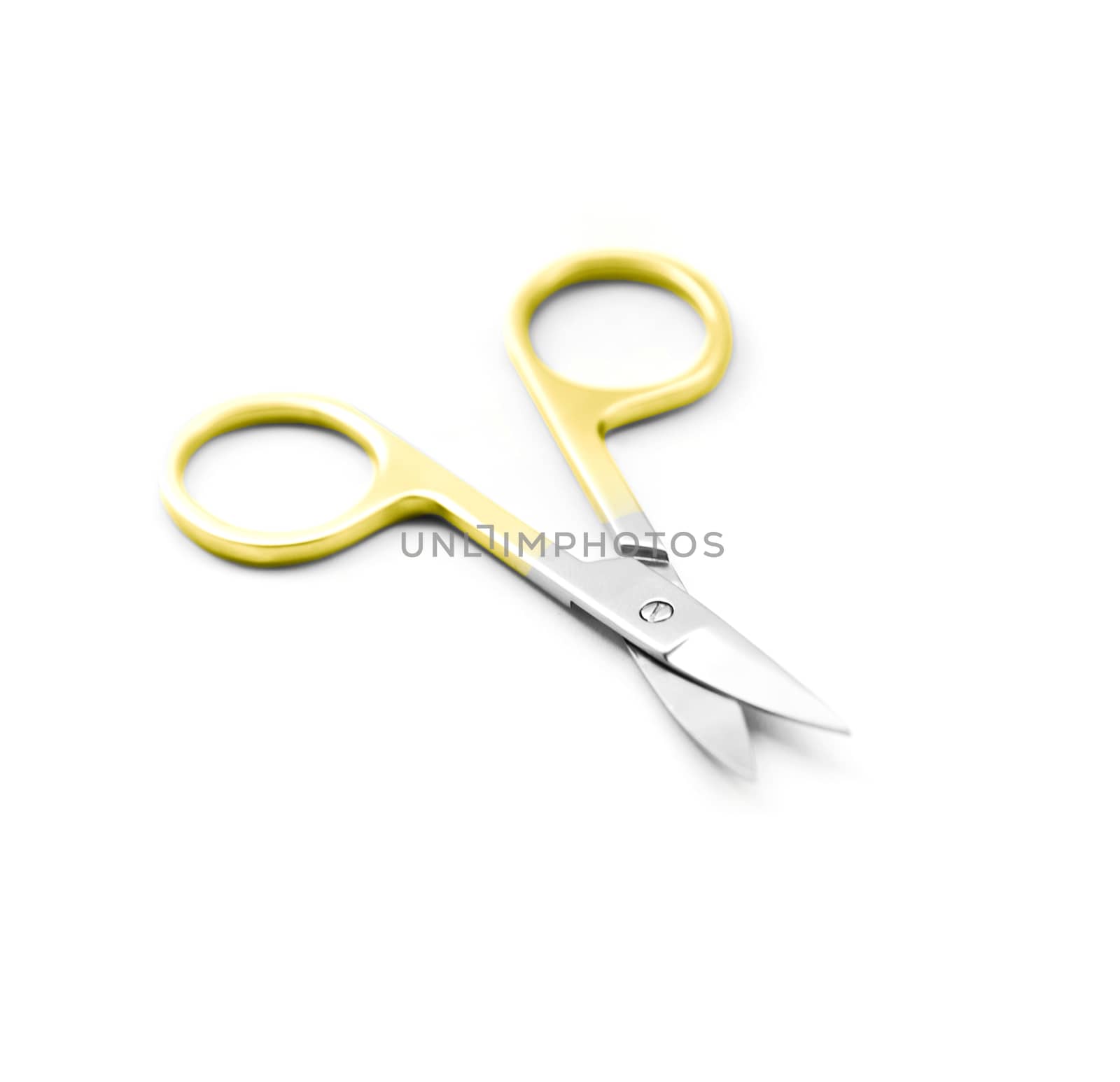 Nail scissors isolated on white background. With clipping path