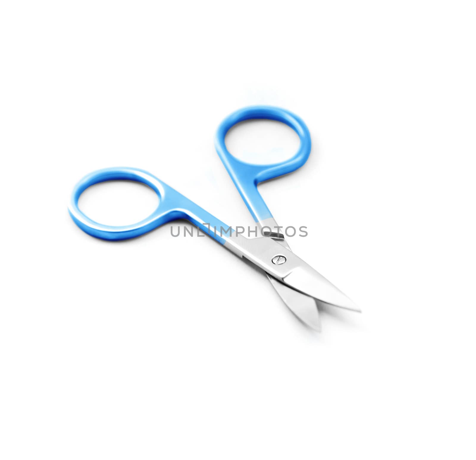 Nail scissors isolated on white background. With clipping path