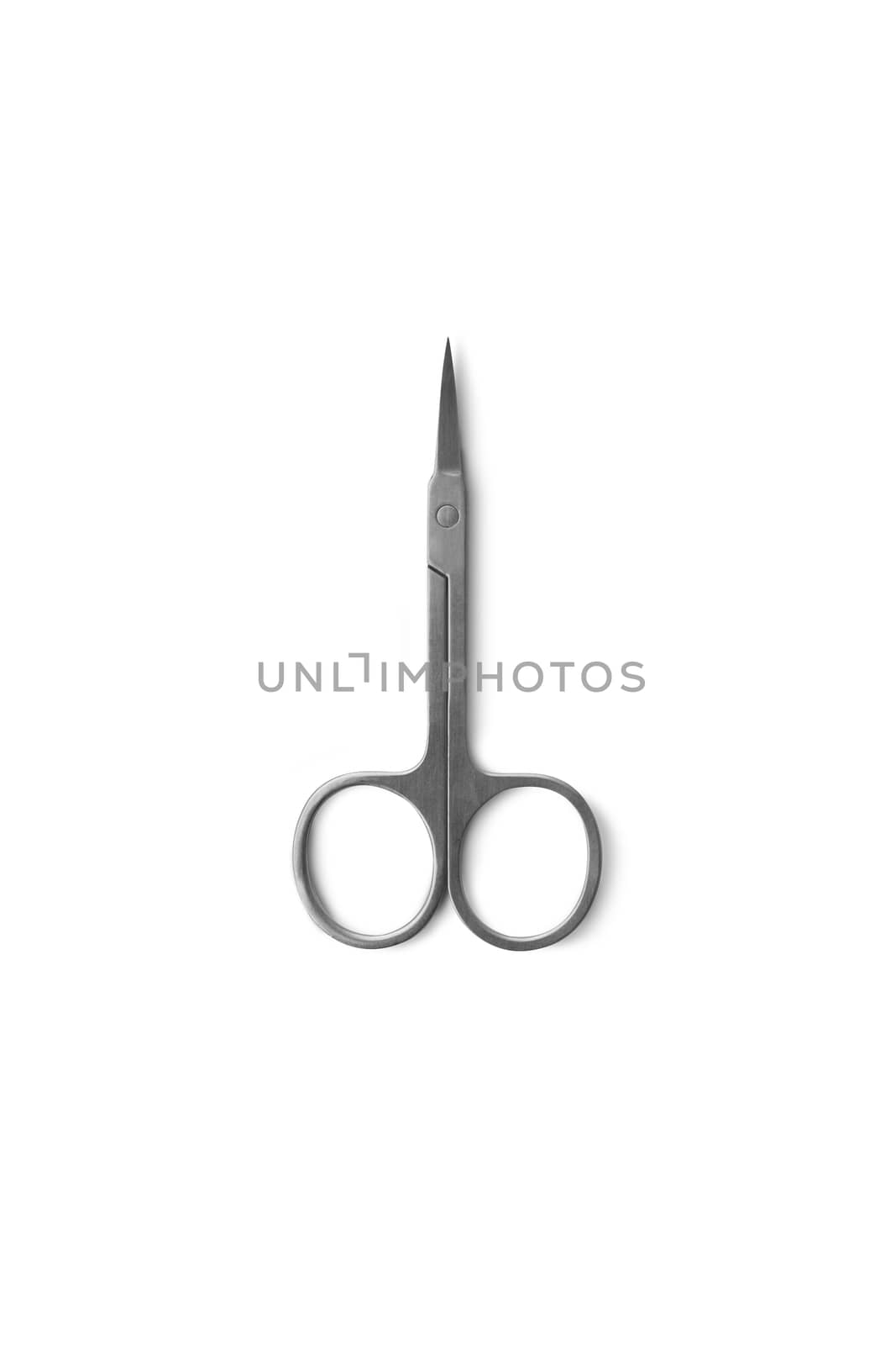 Nail scissors isolated on white background. With clipping path