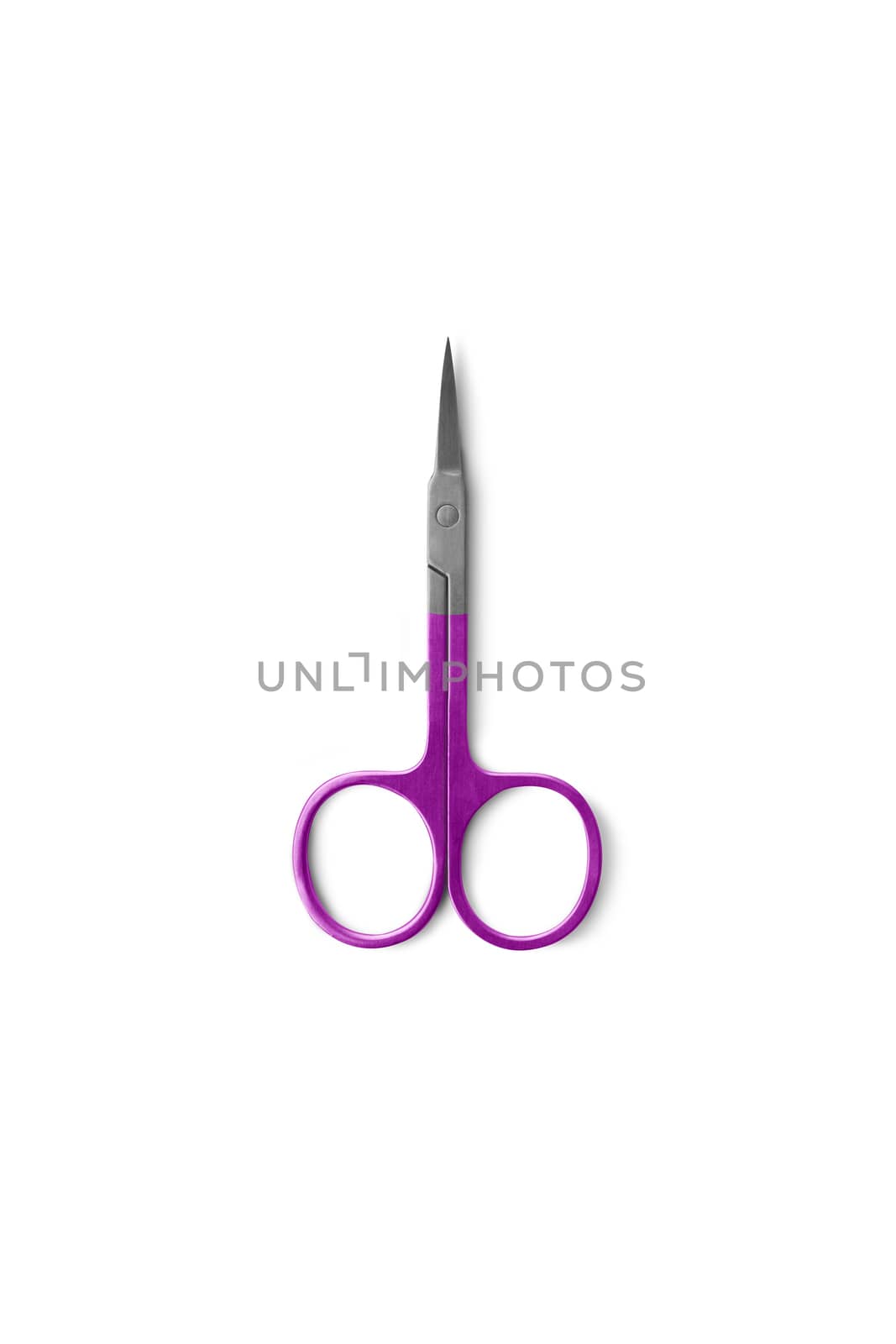 Nail scissors isolated on white background. With clipping path