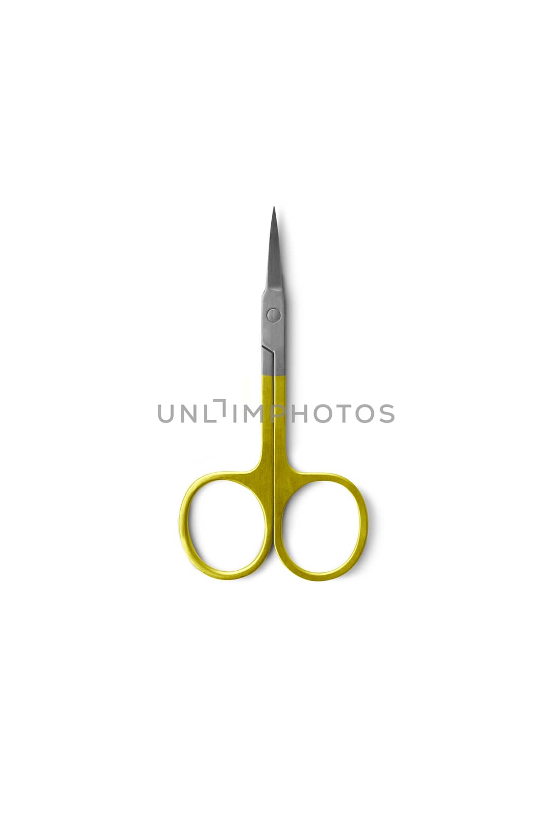 Nail scissors isolated on white background. With clipping path