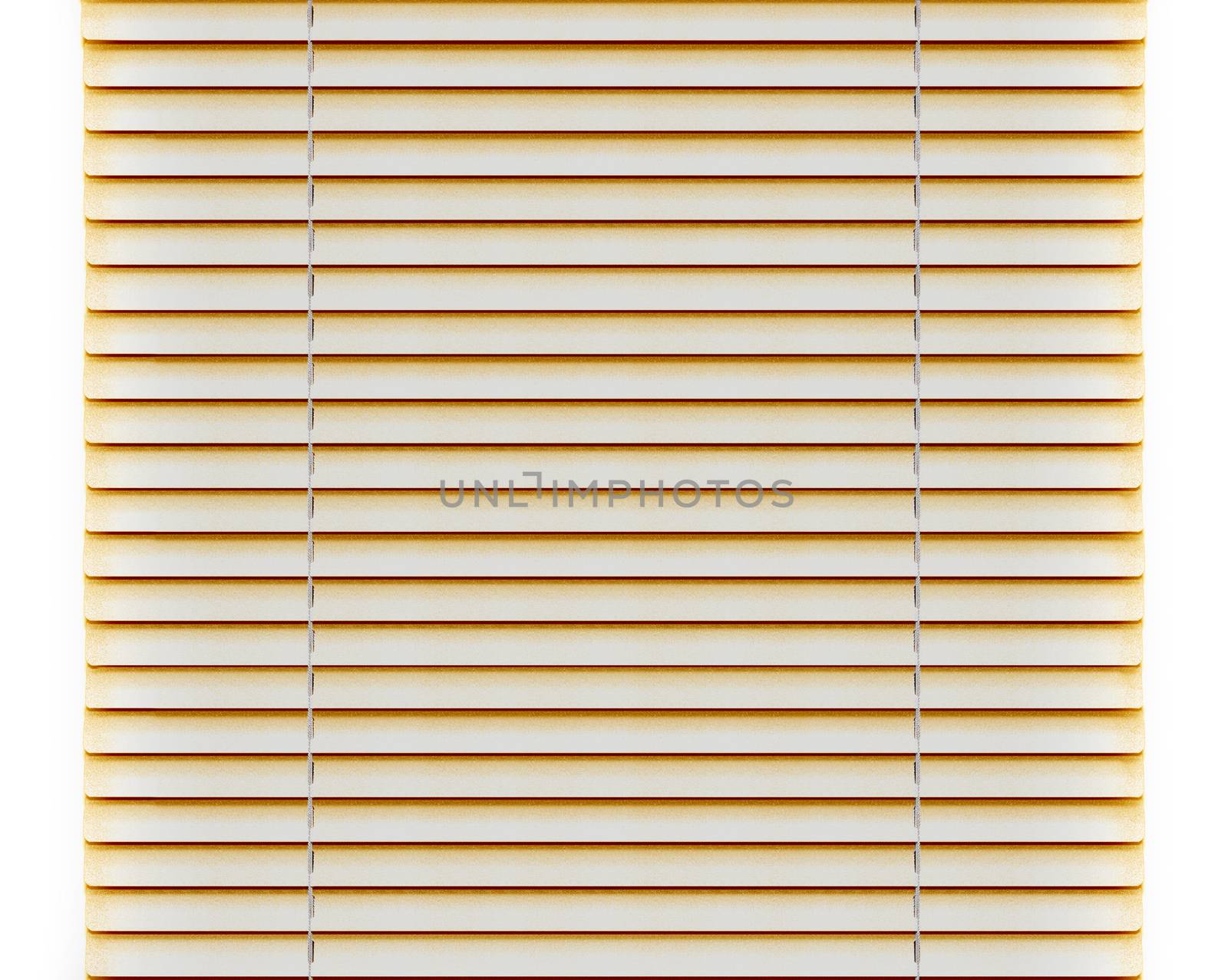Golden horizontal Blinds window decoration interior of room