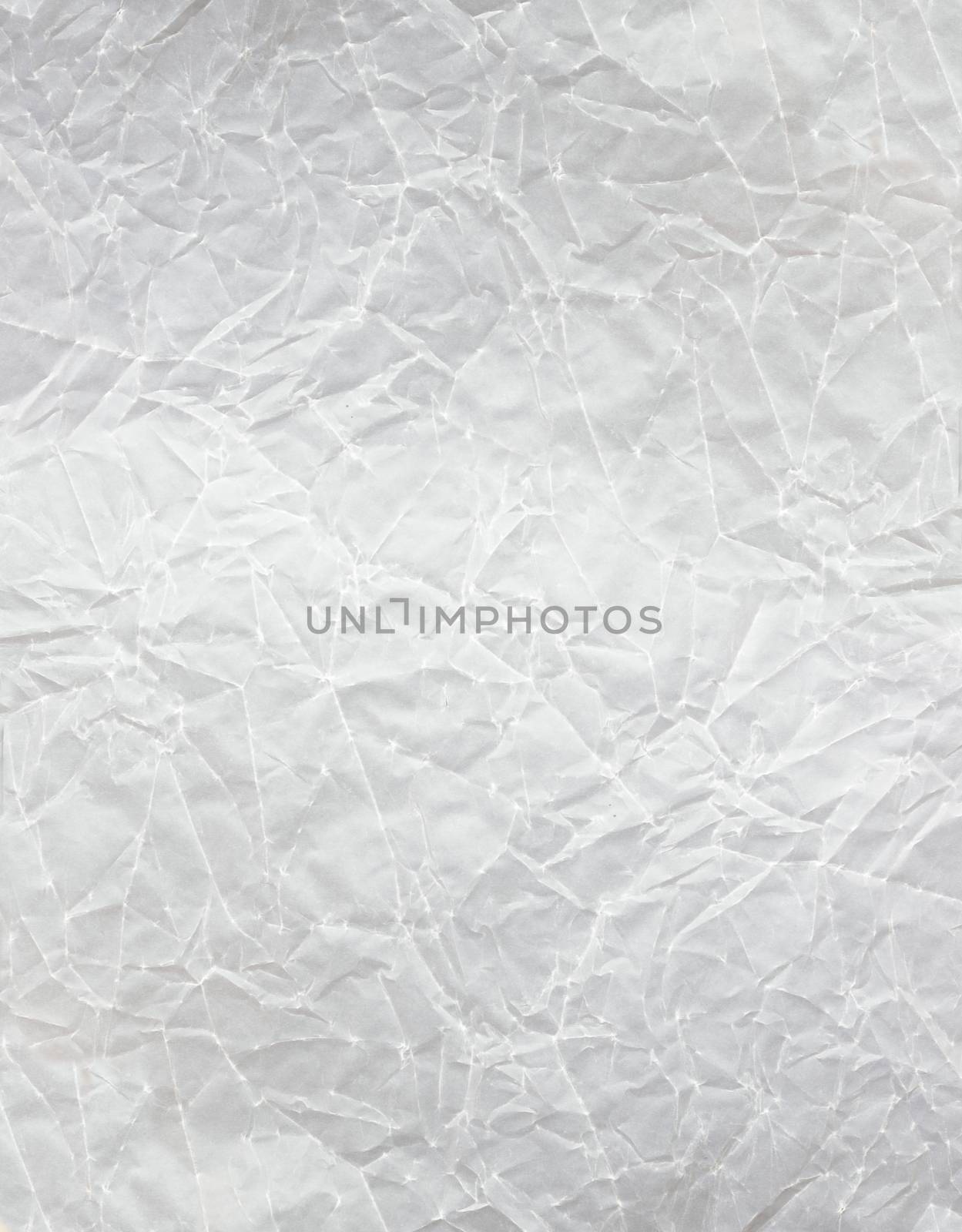 White crumpled paper, for backgrounds or textures
