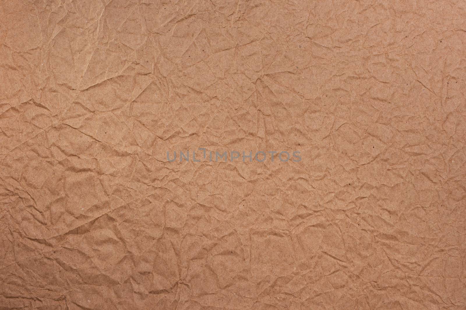 Brown crumpled paper, for backgrounds or textures