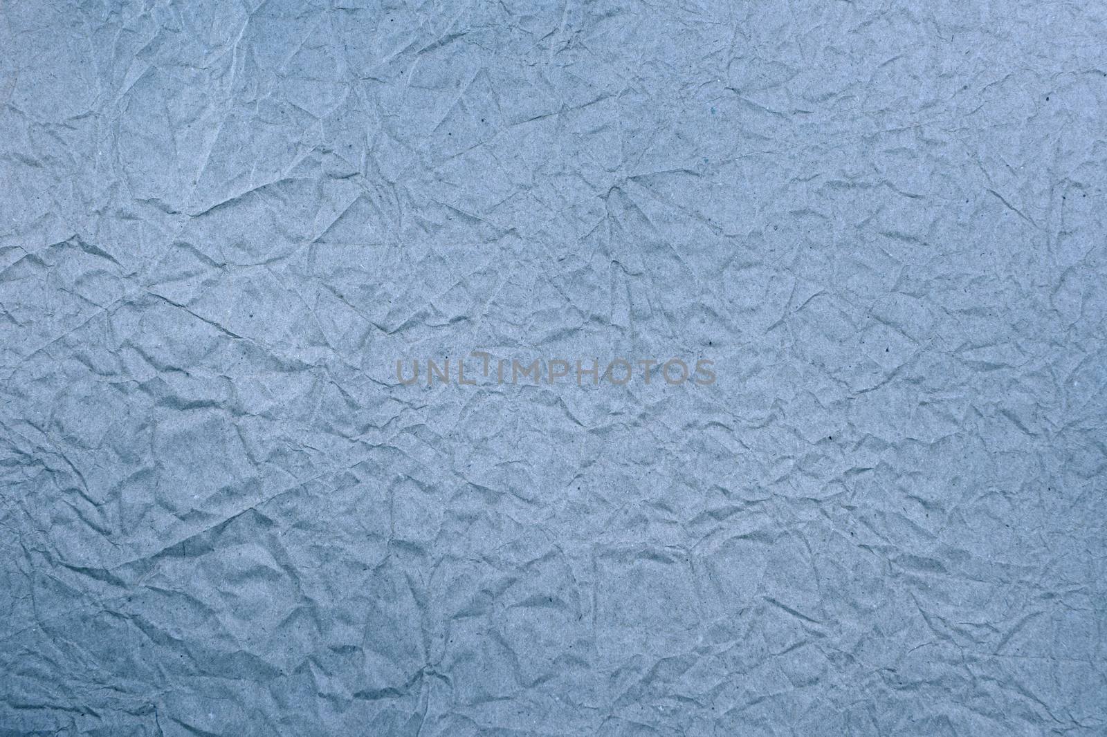 Blue crumpled paper, for backgrounds or textures