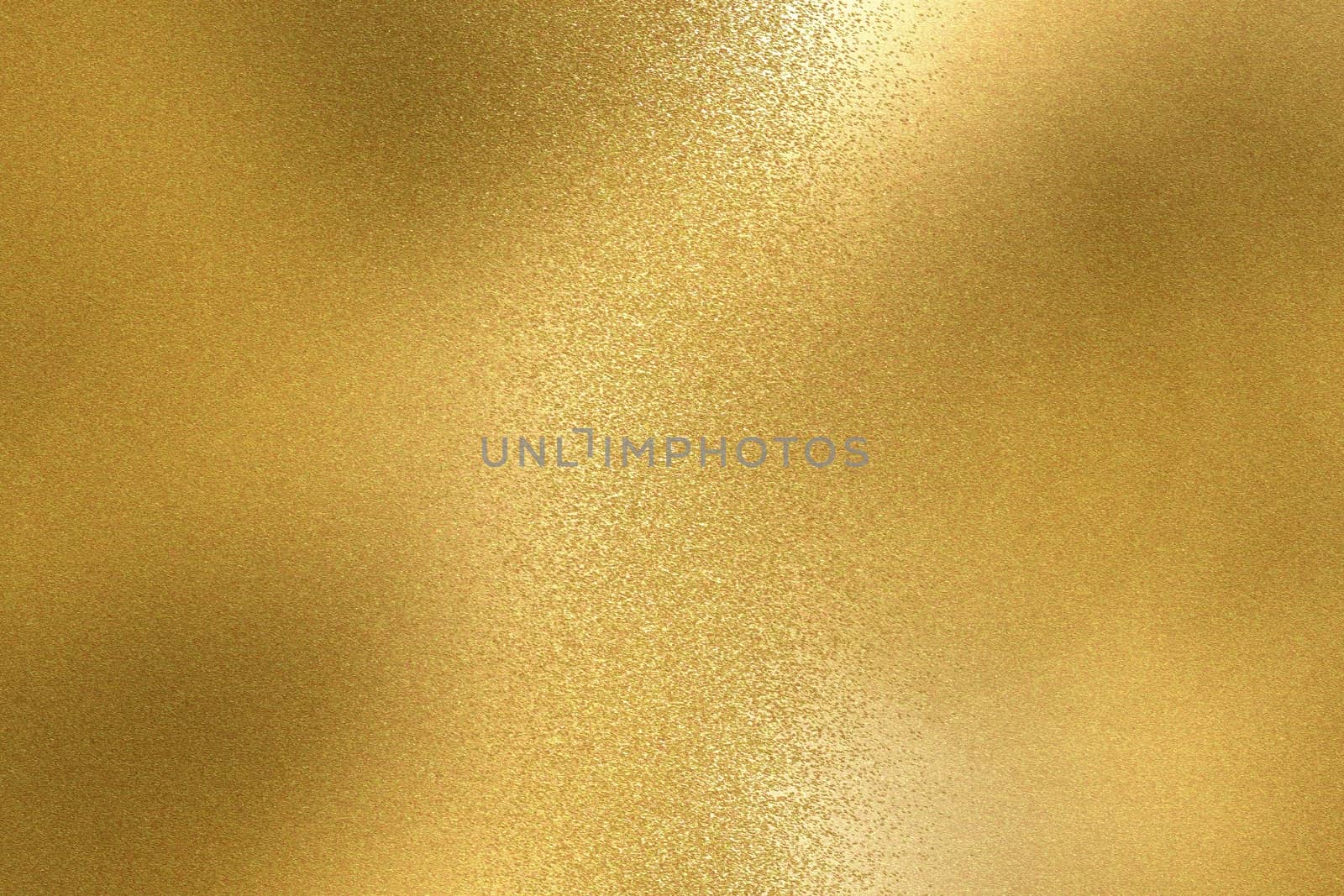 Abstract background, shiny yellow metal foil texture