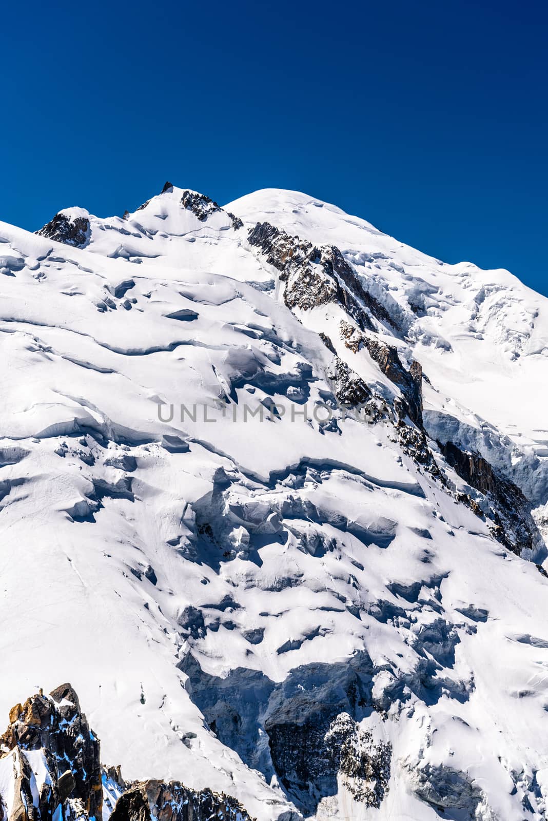 Snowy mountains Chamonix, Mont Blanc, Haute-Savoie, Alps, France by Eagle2308