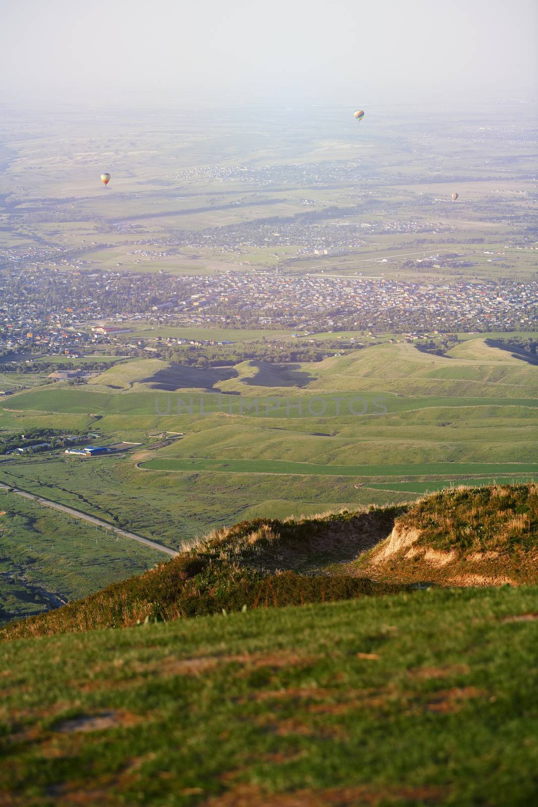 View onto the village from mountains  by Novic