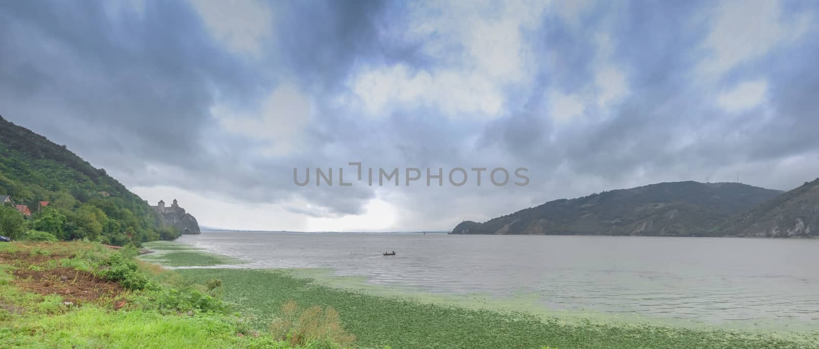 Panoramic view of the Danube River from Golo Brdo, Serbia by Multipedia