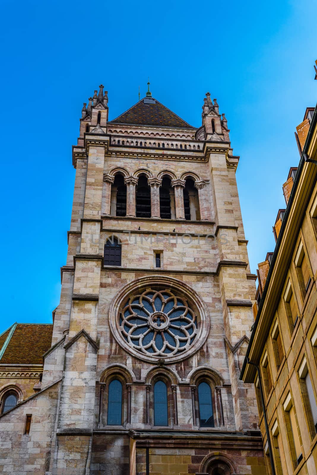 Saint St Pierre Cathedral in center of Geneva, Switzerland by Eagle2308