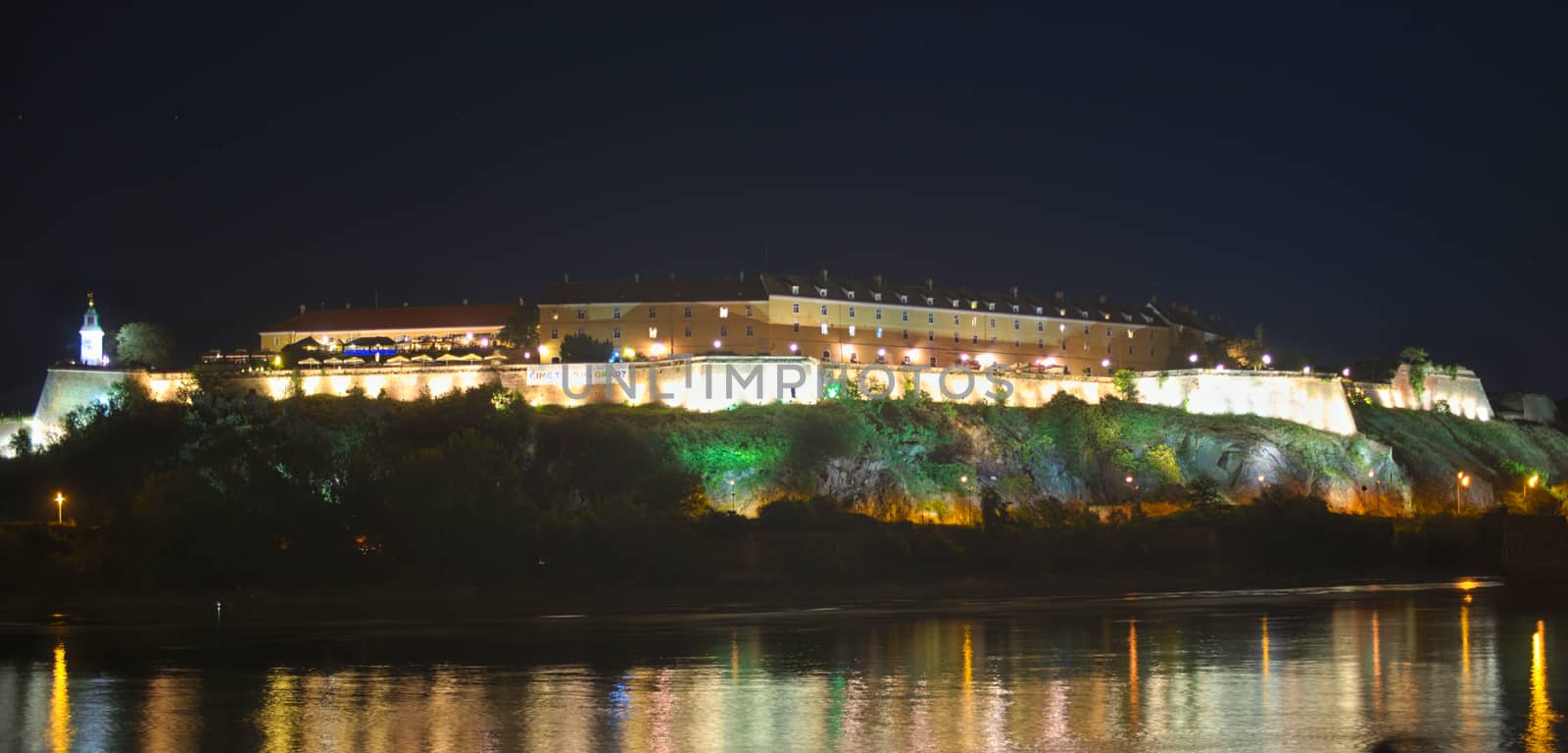 Night view on Petrovaradin fortress, Novi Sad