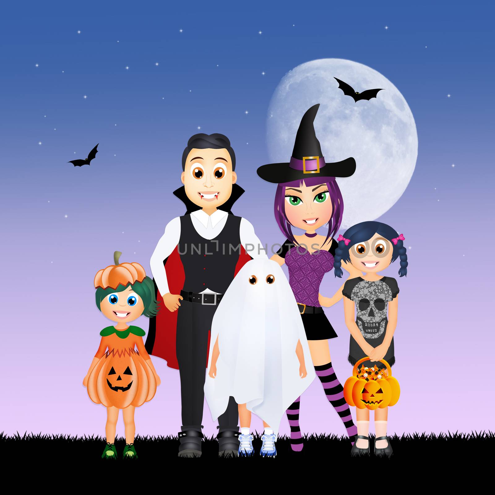 Halloween family mask by adrenalina